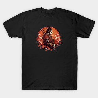 Samurai Warrior Ronin Design T-Shirt